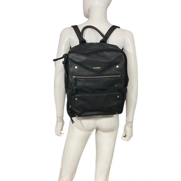 LEATHER BACKPACK BY HUSER Huser Backpack/Purse Brown Leather | eBay main image 2